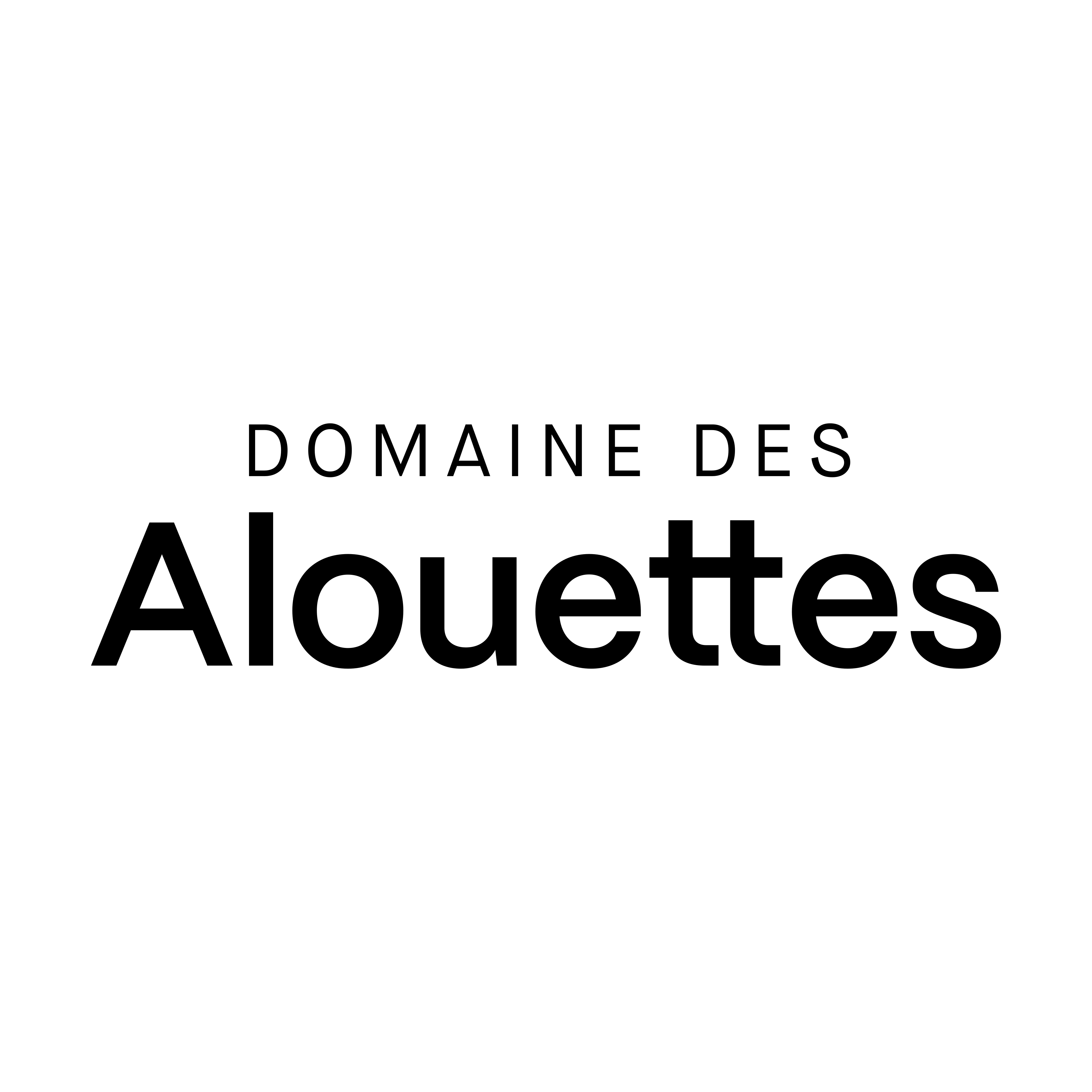 Logo carré noir | Domaine des Alouettes - 1242 Satigny